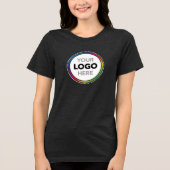 Custom Women's Business T-Shirt - Add Your Logo トライブレンドＴシャツ (正面)