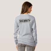 Custom Womens Double Sided Long Sleeve Security Tシャツ (裏面フル)