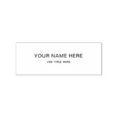 Custom Wood Art Stamps – Name & Job Title ラバースタンプ (インプリント)