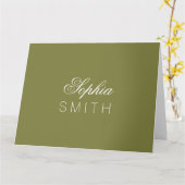 Custom Woodbine Elegant カード (黄色い花)
