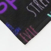 Custom Word Cloud Sherpa Fleece Blanket フリースブランケット (角)