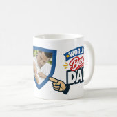 Custom World's Best Dad  コーヒーマグカップ (正面右)