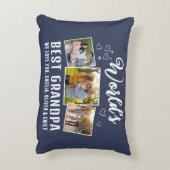 Custom World's Best Grandpa 3 Photo  アクセントクッション (裏面(縦))