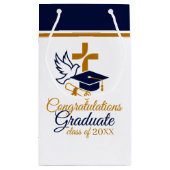 Custom year Christian Graduation スモールペーパーバッグ (裏面)