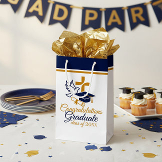 Custom year Christian Graduation スモールペーパーバッグ