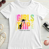 Custom Year Girls Trip; Summer Vacation Name &City Tシャツ