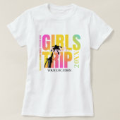 Custom Year Girls Trip; Summer Vacation Name &City Tシャツ (デザイン正面)