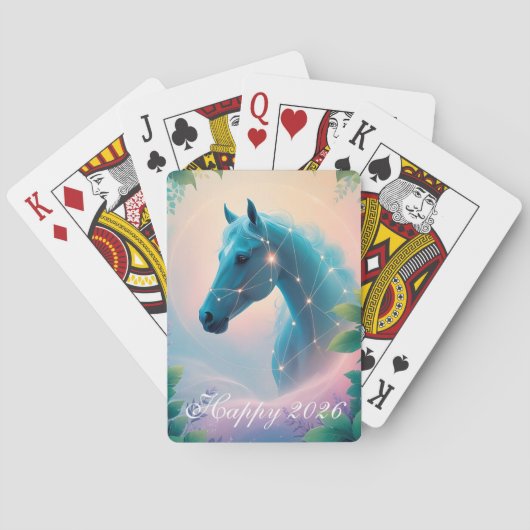 Custom Year of the Horse 2026 トランプ (裏面)