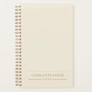Custom Yearly Planner | Sleek Neutral Design プランナー手帳