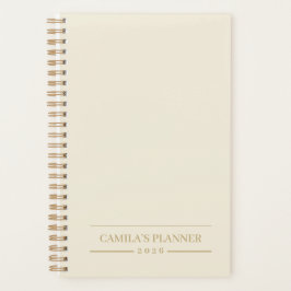 Custom Yearly Planner | Sleek Neutral Design プランナー手帳
