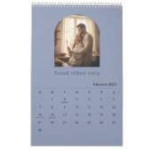 Custom Yearly Wall Calendar with Your Pictures カレンダー (2月 2027)