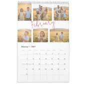 Custom Yearly Wall Calendar with Your Pictures カレンダー (2月 2027)
