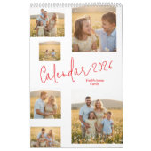 Custom Yearly Wall Calendar with Your Pictures カレンダー (カバー)