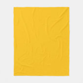 Custom Yellow Name Blanket – Sun Yellow Cozy Throw フリースブランケット (正面)