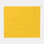 Custom Yellow Name Blanket – Sun Yellow Cozy Throw フリースブランケット (正面(横))
