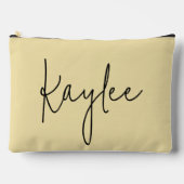 Custom Yellow Wedding Party Favor Pouch, Mom Gift アクセサリーポーチ (正面)