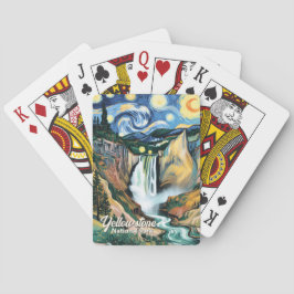 Custom Yellowstone Lower Falls Van Gogh Colorful トランプ