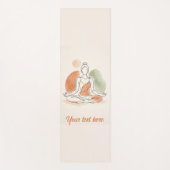 Custom Yoga Mat Minimalist Meditation Art ヨガマット (正面)