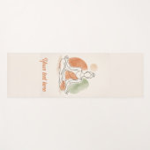 Custom Yoga Mat Minimalist Meditation Art ヨガマット (正面(横))