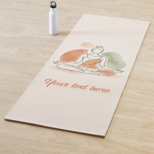 Custom Yoga Mat Minimalist Meditation Art ヨガマット (インサイチュ)