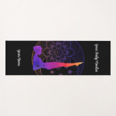 Custom Yoga Mat with Name & Mantra | Watercolor ヨガマット (正面(横))