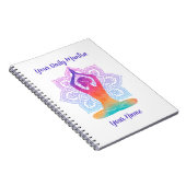 Custom Yoga Notebook with Name & Mantra ノートブック (右側)