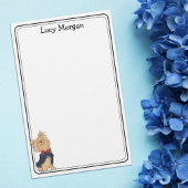 Custom Yorkie Cute Dog Art  便箋