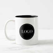 Custom Your Business Logo Branded  ツートーンマグカップ (左)