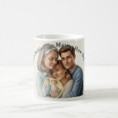Custom  your family photo Mother's day コーヒーマグカップ (中央)
