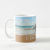 Custom Your Family Photo Mug Gift with Text コーヒーマグカップ (左)