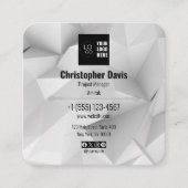 Custom Your Logo and QR Code Business Card スクエア名刺 (正面)