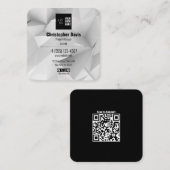 Custom Your Logo and QR Code Business Card スクエア名刺 (正面/裏面)