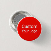 Custom Your Logo Button | Personalized Business 缶バッジ (正面&裏面)