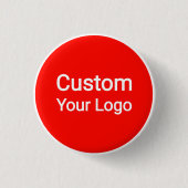 Custom Your Logo Button | Personalized Business 缶バッジ (正面)