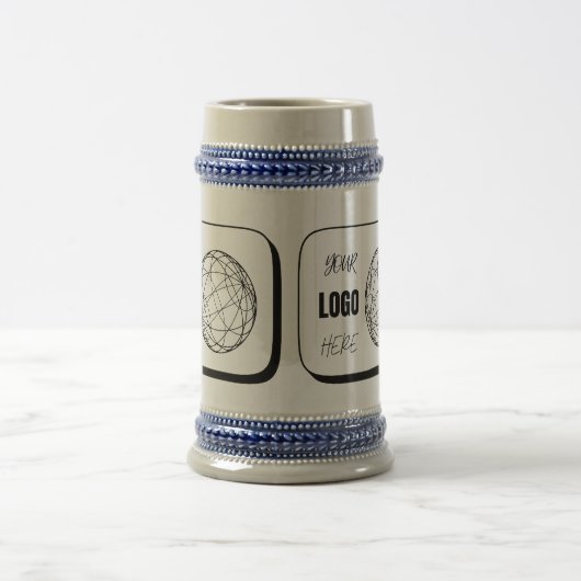 Custom Your Logo Here Beer Glasses, Mugs & Steins ビールジョッキ (中央)
