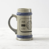 Custom Your Logo Here Beer Glasses, Mugs & Steins ビールジョッキ (左)