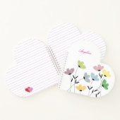 custom your name & initial with wildflowers ノートブック (内部)
