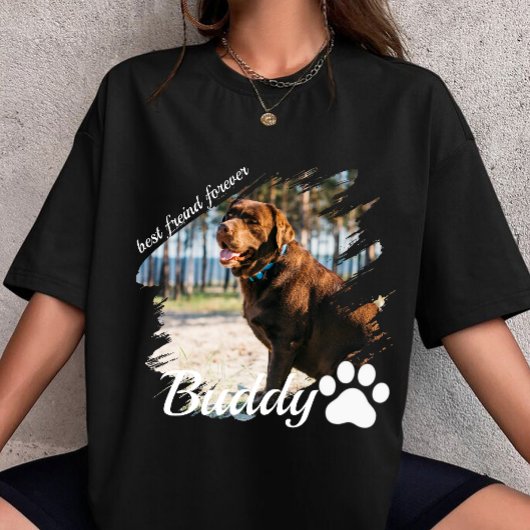 custom your own Name and Photo personalized dog  Tシャツ