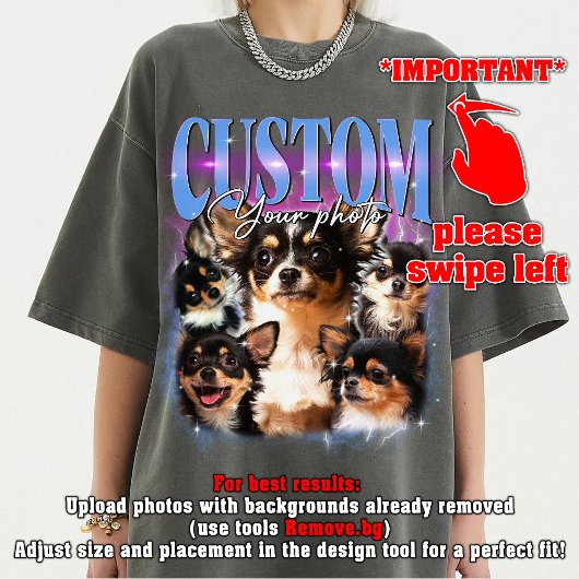 CUSTOM YOUR Own pet 90s bootleg vintage Tシャツ