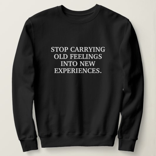 CUSTOM YOUR OWN QUOTES STYLISH MODERN MINIMAL  スウェットシャツ (デザイン正面)