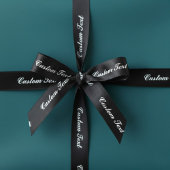 Custom Your Own Text Ribbon – Any Background Color サテンリボン