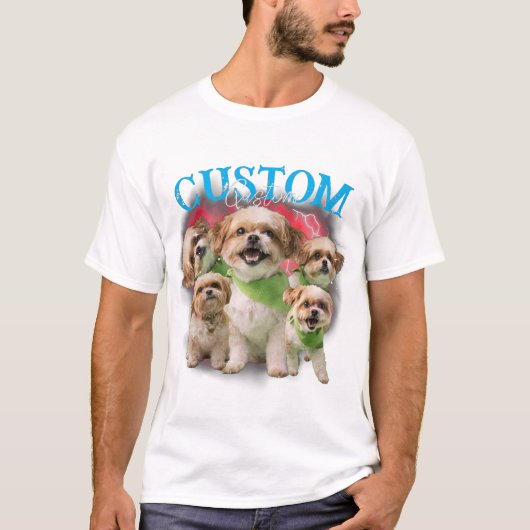 Custom your pet 90s bootleg tシャツ (正面)