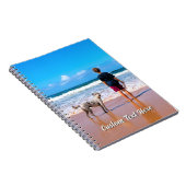 Custom Your Pet Photo Notebook Personalized Text ノートブック (右側)