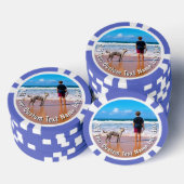 Custom Your Pet Photo Poker Chips Personalize Text ポーカーチップ (積み重ね)