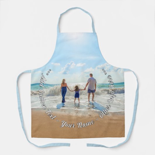 Custom Your Photo Apron and Text Personalized Gift エプロン (正面)