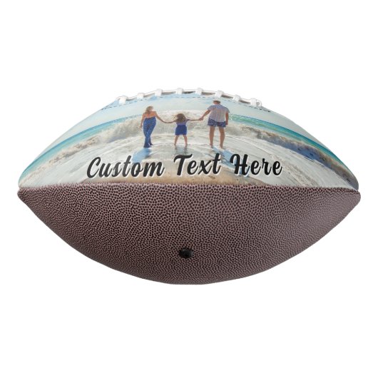 Custom Your Photo Football Personalized Text アメリカンフットボール (回転270)