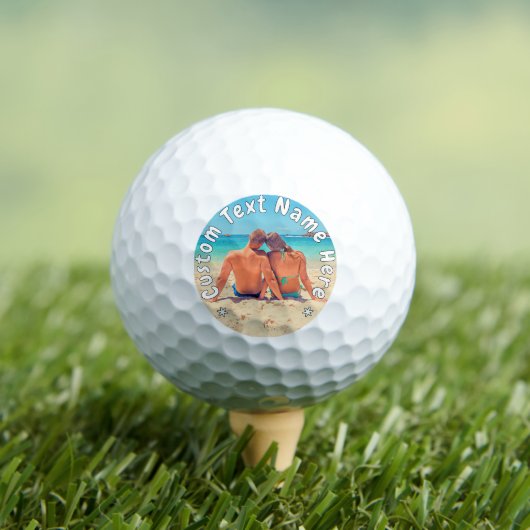 Custom Your Photo Golf Balls Personalized Text ゴルフボール (インサイチュ 木)