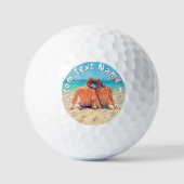Custom Your Photo Golf Balls Personalized Text ゴルフボール (正面)