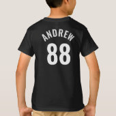 Custom Youth Sports Team with Player Number Tシャツ (裏面)