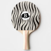 Custom Zebra Stripe Ping Pong Paddle 卓球ラケット (正面)